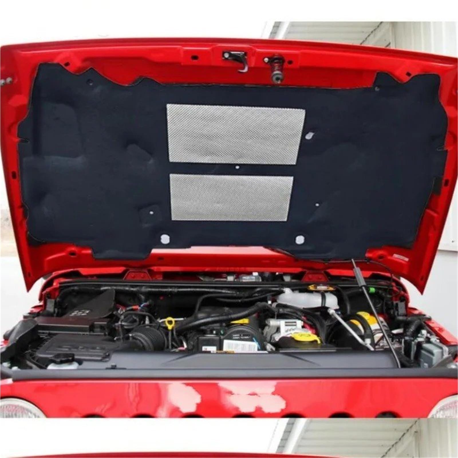 Dla Jeep dla Wrangler 2006-2017 izolacja bawełniana przednia osłona silnika zapora ogniowa mata podkładka pokrywa tłumik hałasu pianka izolacyjna 2 pojedyncze aluminium