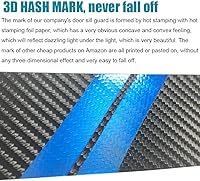 Vista 5 de LEXLEY Protector de umbral de puerta de cuero estilo fibra de carbono 3D para Dodge Challenger 2010-2023, protector de umbral de puerta antiarañazos