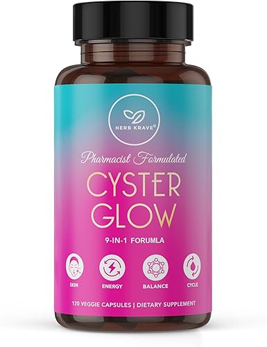 Cyster Glow 9-in-1 Womens Inositol Complex  Myo & D-Chiro Inositol 401  Pharmacist-Formulated Daily Wellness Support.
