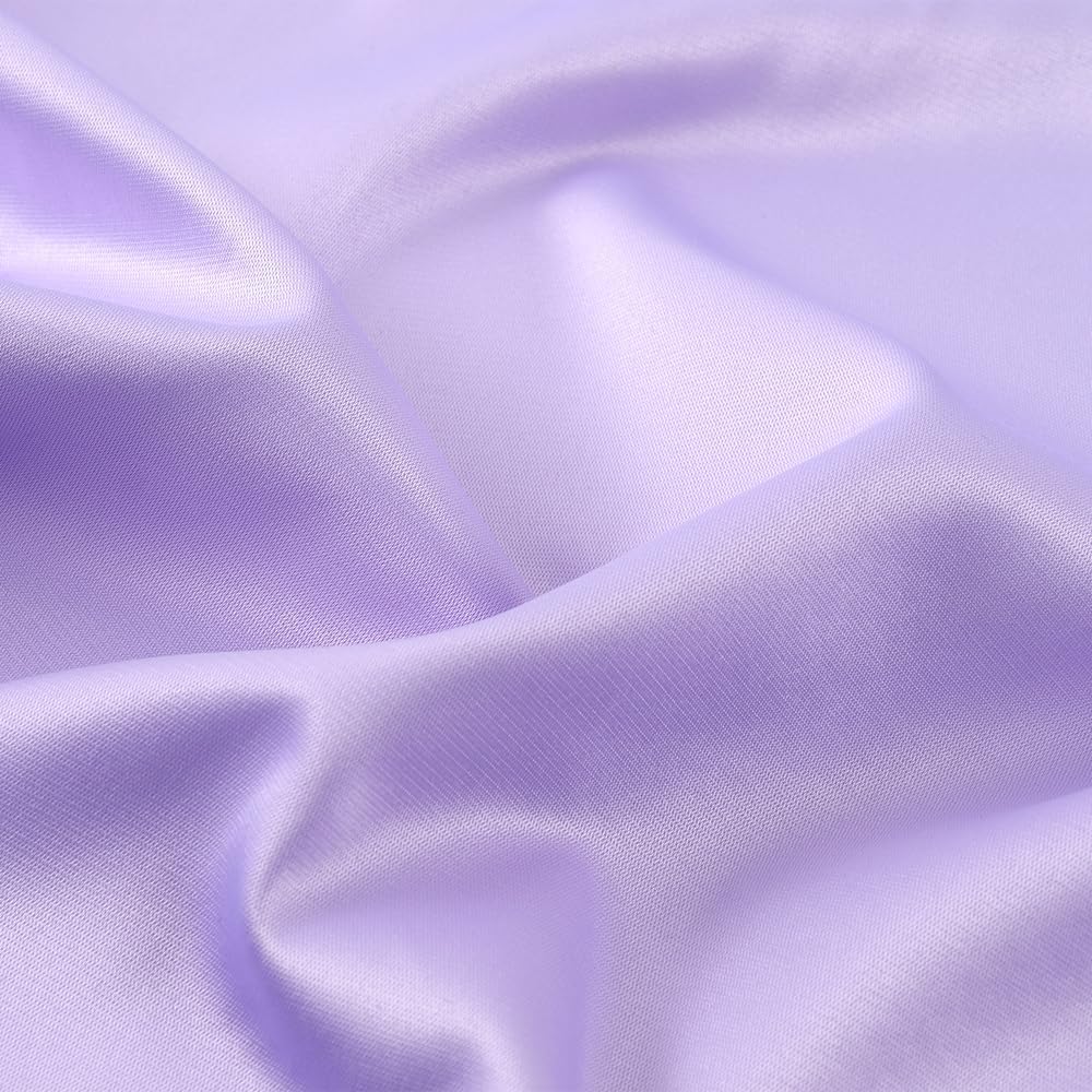 Spring&Gege Boys Shiny Satin Dress Shirts Sateen Short Sleeve Wrinkle-Free Solid Formal Wedding Button Down Shirts - Image 2