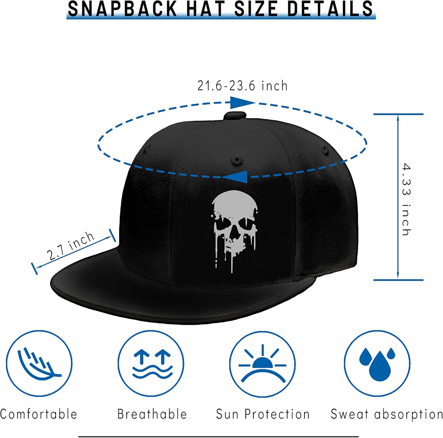 Jesus Christ Hats Mens Snapback Flat Bill Brim Hats for Men Snap Backpack Dad Life Jesus Christian Crosses Baseball Cap - Image 2