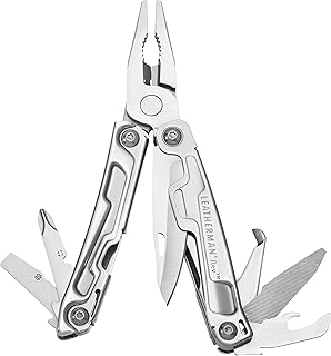 LEATHERMAN, Rev Pocket Size Multitool with Package Opener and Screwdrivers, Stainless Steel