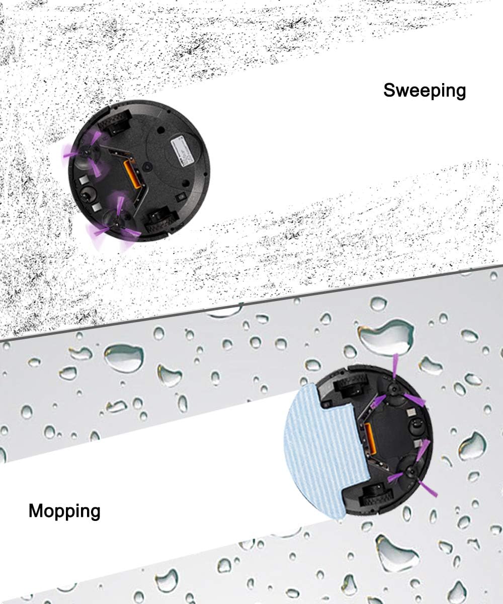 Frее Shірріng 🛒 Luby Robot Vacuum Cleaner, Mop, Wi-Fi Connectivity, Self-Charging, Super-Thin, Blue