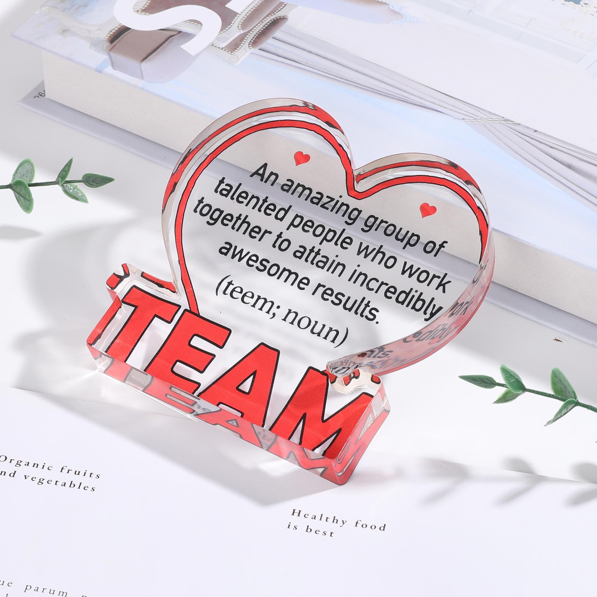 Employee Appreciation Desk Sign Gift - Team Member Thank You Gift, Office Desk Decor - View #4