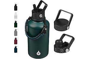Durable and Insulated 60 Ounce Water Bottle: BJPKPK Half Gallon Water Bottle,...