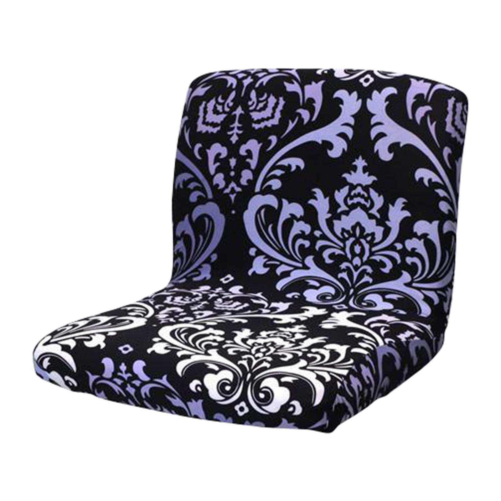LR Decor Elastic Stool Chair Slipcover Polyester Removable Short Back Chair Cover Style 4-image-17