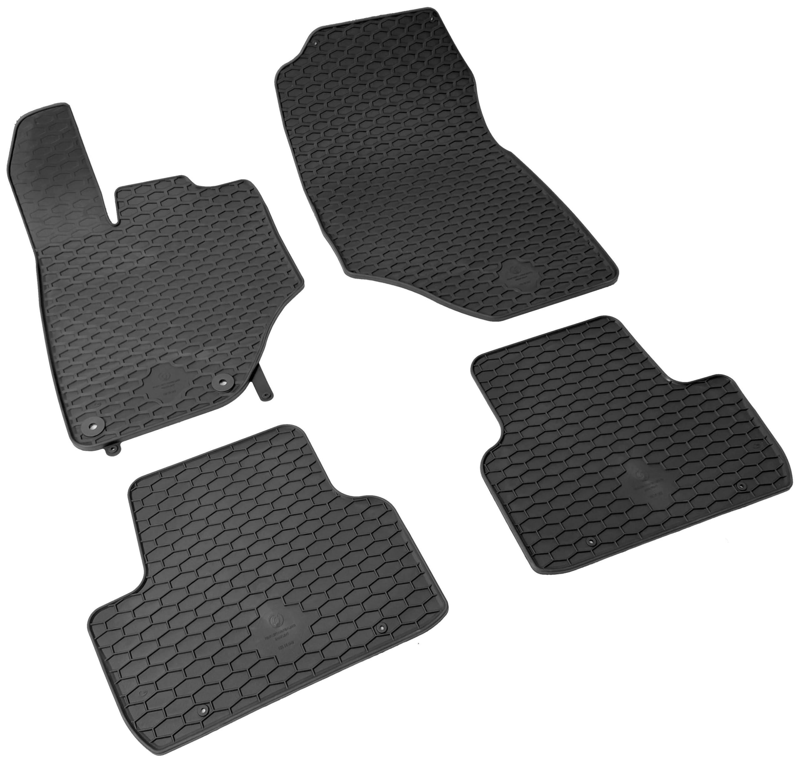 WALSER DirtGuard Gummi Fussmatten Auto für Peugeot 3008 III 11/2023-Heute, 100% passgenaue Auto Fußmatten, robuste Universal Fußmatte Auto, Gummimatten Auto