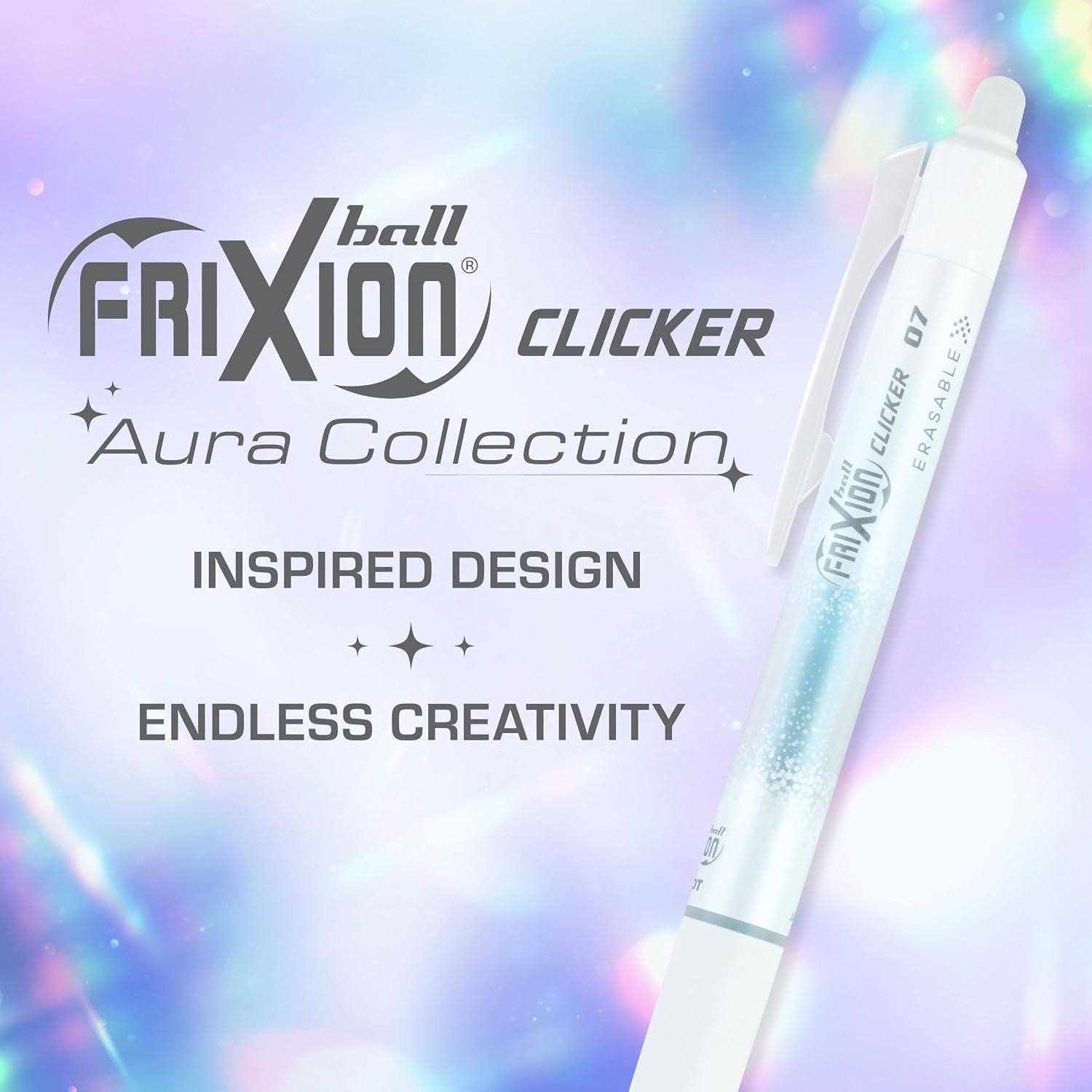 PILOT FriXion Clicker Aura Collection, Retractable and Erasable Gel Pens, 0.7mm Fine Point, Perfect for Journaling, Note-taking and Math image 3