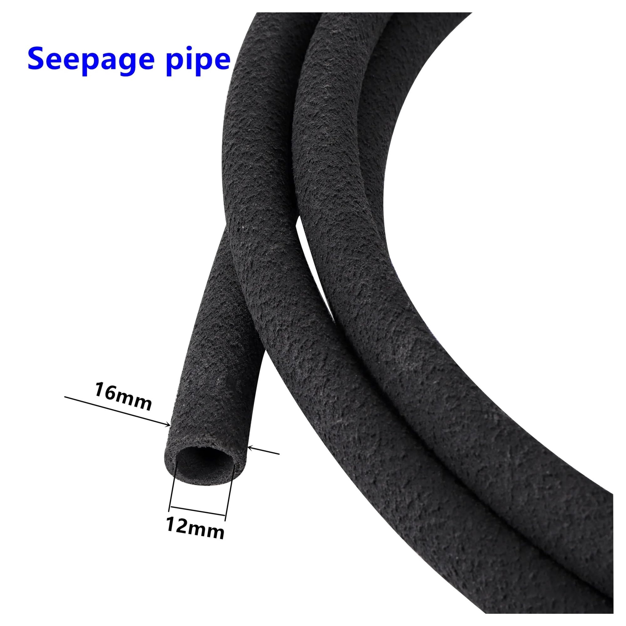 Generico Forniture per Il Giardino 5/10m 16mm Tubo Flessibile per irrigazione a Goccia Tubo per irrigazione da Giardino Tubo per irrigazione per Piante Alberi da frutto Tubo permeabile per