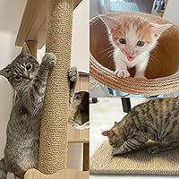 Vista 4 de Cuerda de yute de 0.157 in, cuerda trenzada de yute de 164 pies, cuerda de cuerda gruesa y resistente para obras de arte de bricolaje, agrupación