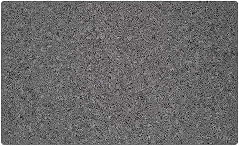 OLIVO.shop - Felpudo de PVC con diseño de erizo, para la entrada exterior, de goma, felpudo para la entrada de rizo de vinilo, alfombra exterior flexible, 45 x 75 cm, 5 colores (gris claro)