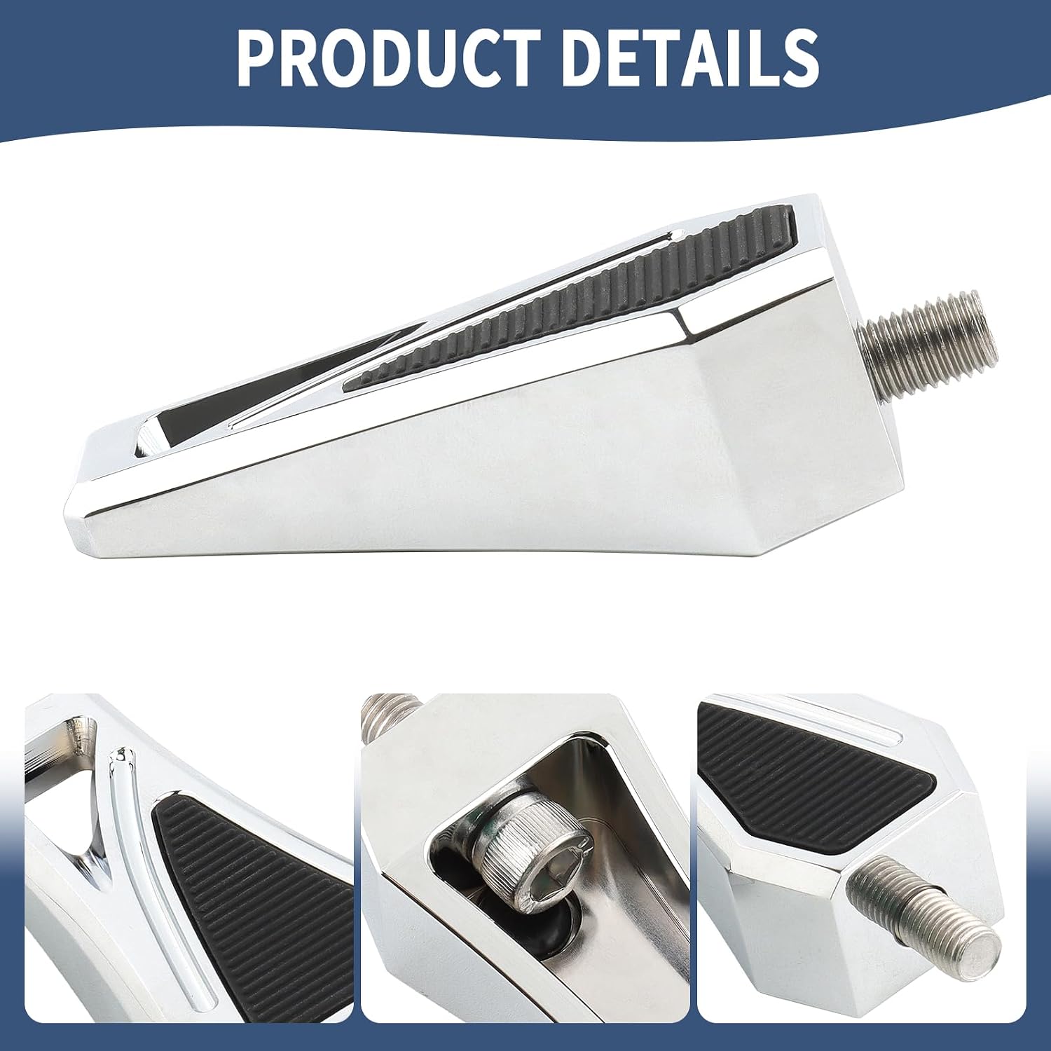Motorcycle Floorboards Phantom Mini Foot Pegs Shifter Peg for Harley 86-later Touring Road Glide Road King Street Glide Electra Glide 12-2016 Dyna FLD 86-2017 Softail FL Fatboy