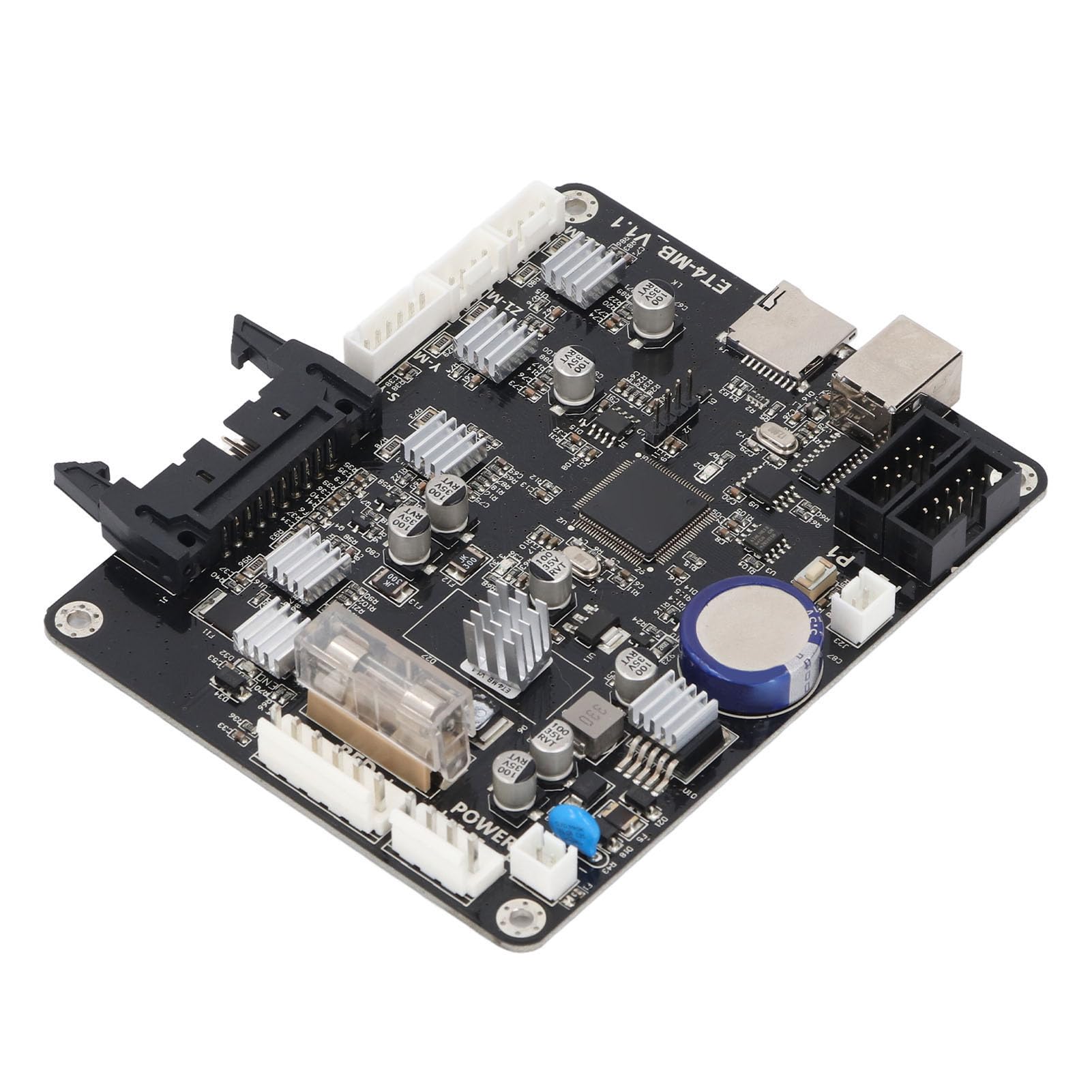 Ejoyous 3D-Drucker-Motherboard, 32-Bit-PCB-Mainboard mit A4988-Treiber, STM32F407, 8 Bis 35 V, Firmware-Update, Offline-Druck für Anet ET5X-Reparatur- und Upgrade-Benutzer