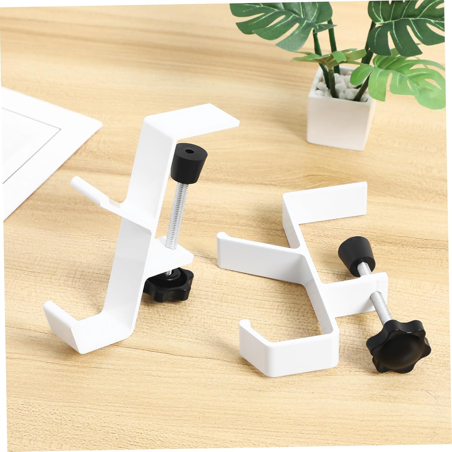 KOMBIUDA 2 Pcs Purse Hooks for Desk Adjustable Bag Hanger Non-Slip Design Suitable for Handbags and Backpacks for Office and Home Use