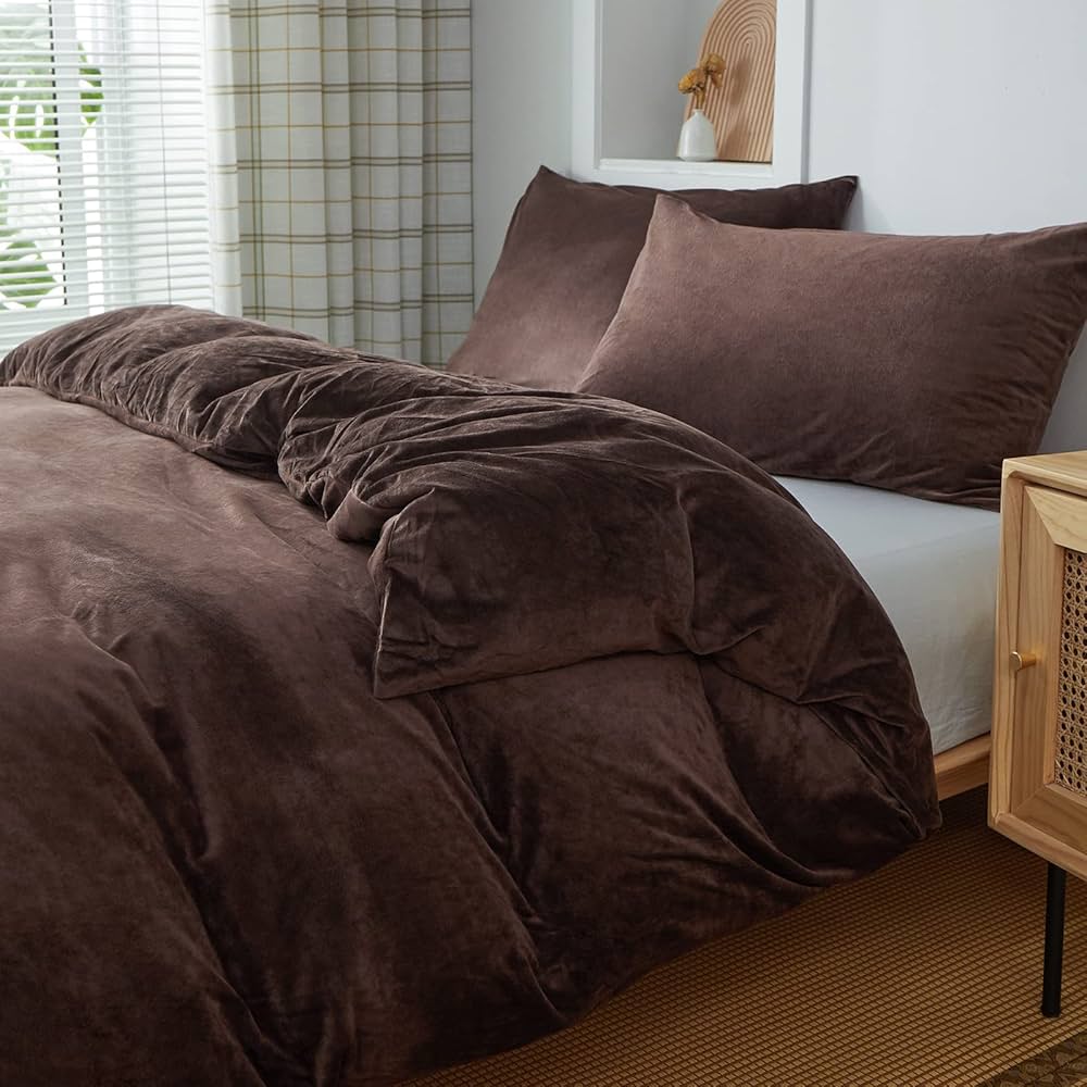 Amazon｜掛け布団カバー ダブル あったか 秋冬用 極細マイクロ