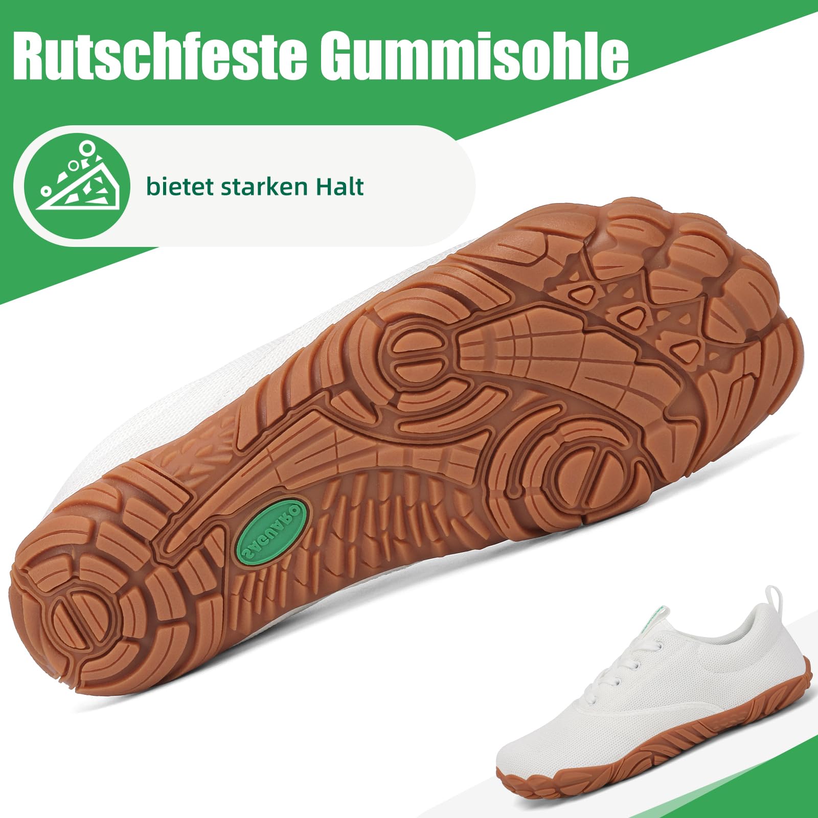 SAGUARO Unisex Barfußschuhe rutschfest Weich Fitnessschuhe, Gr. 36-48