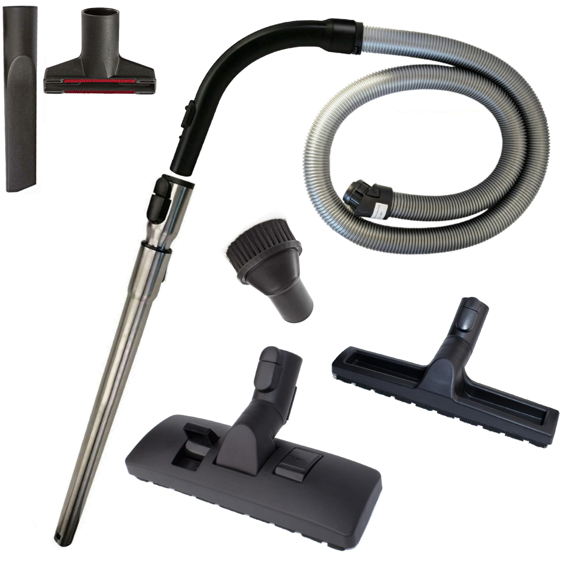 Kombidüse + Rohr + Handgriff + Schlauch + Düsen Ersatzteile Set Zubehör kompatibel mit Miele Complete C3 S8 S8340 S8430 S8520 S8530 S8710 S8730 S8790 Bodendüse Düse SGEAO SGEO