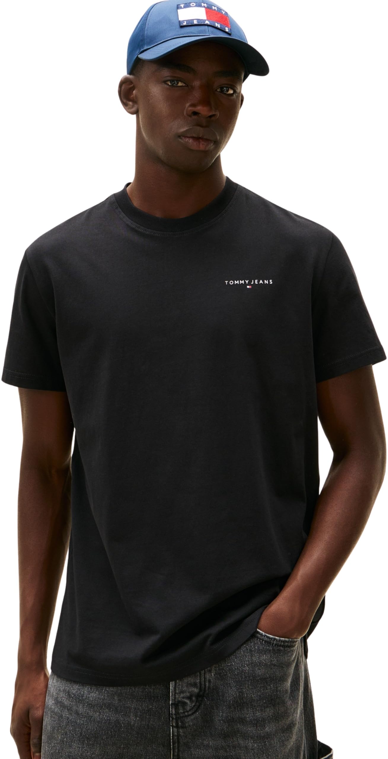 Tommy Jeans Tjm Slim Linear SS Tee 2pck Ext Dm0dm22316 Maglietta S/S Unisex - Adulto (Pacco da 1)