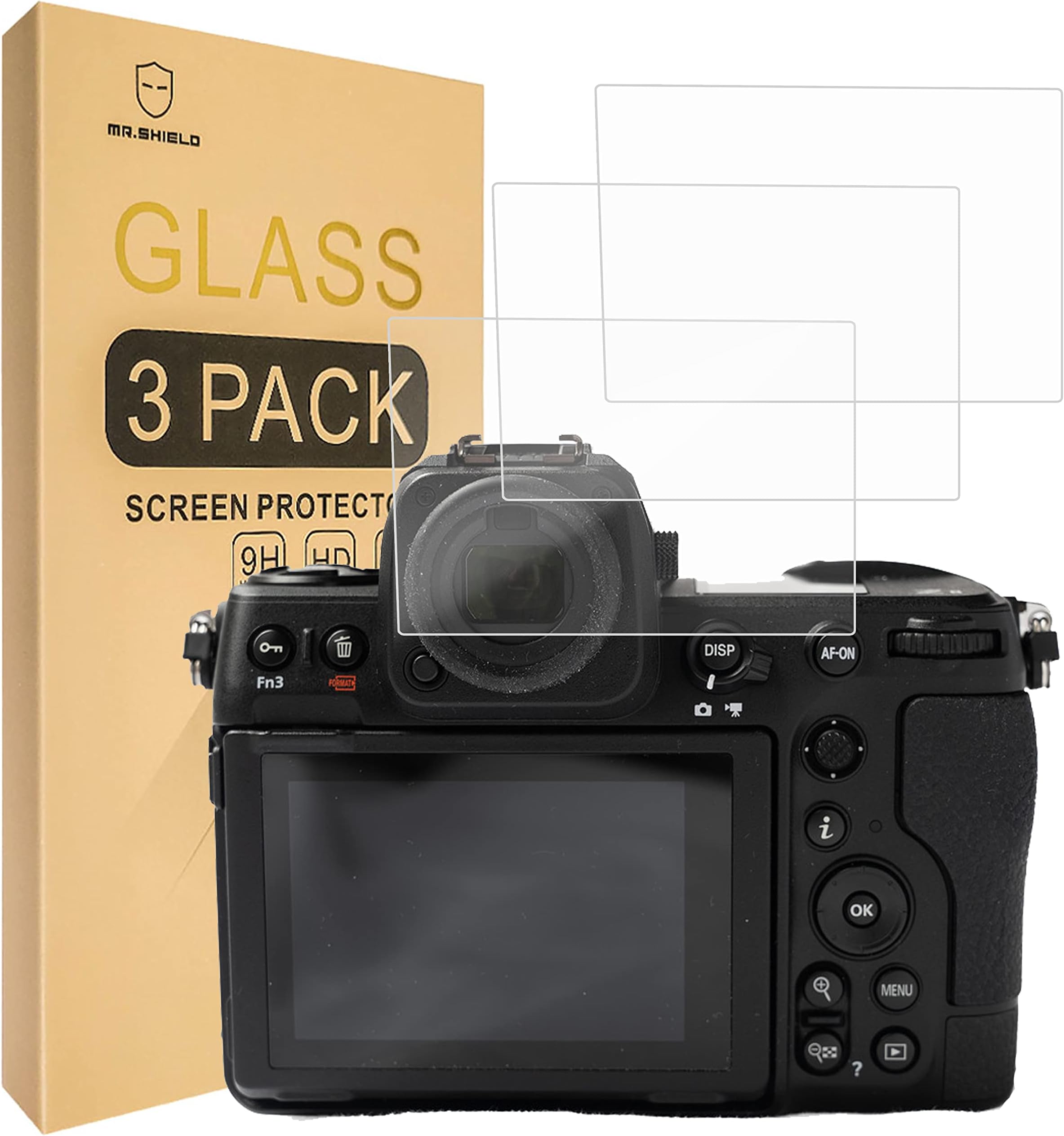 Screen Protector compatible with Nikon Z 8 Z8 Camera [Tempered Glass] [3-PACK] [Japan Glass with 9H Hardness]