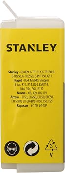 Stanley 1-TRA705-5T 8mm Type G Staples (5000 Piece) Silver