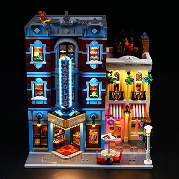 VONADO LED Light Kit Compatible with Lego Jazz Club 10312 Building Set, DIY Lighting Compatible with Jazz Club Lego 10312 NO Model,ONLY Light
