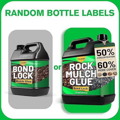 Miniatura 4 de Pegamento de roca para paisajismo, pegamento de mantillo de 166 onzas, estabilizador de carpeta de grava de guisante, anclaje de mantillo de goma