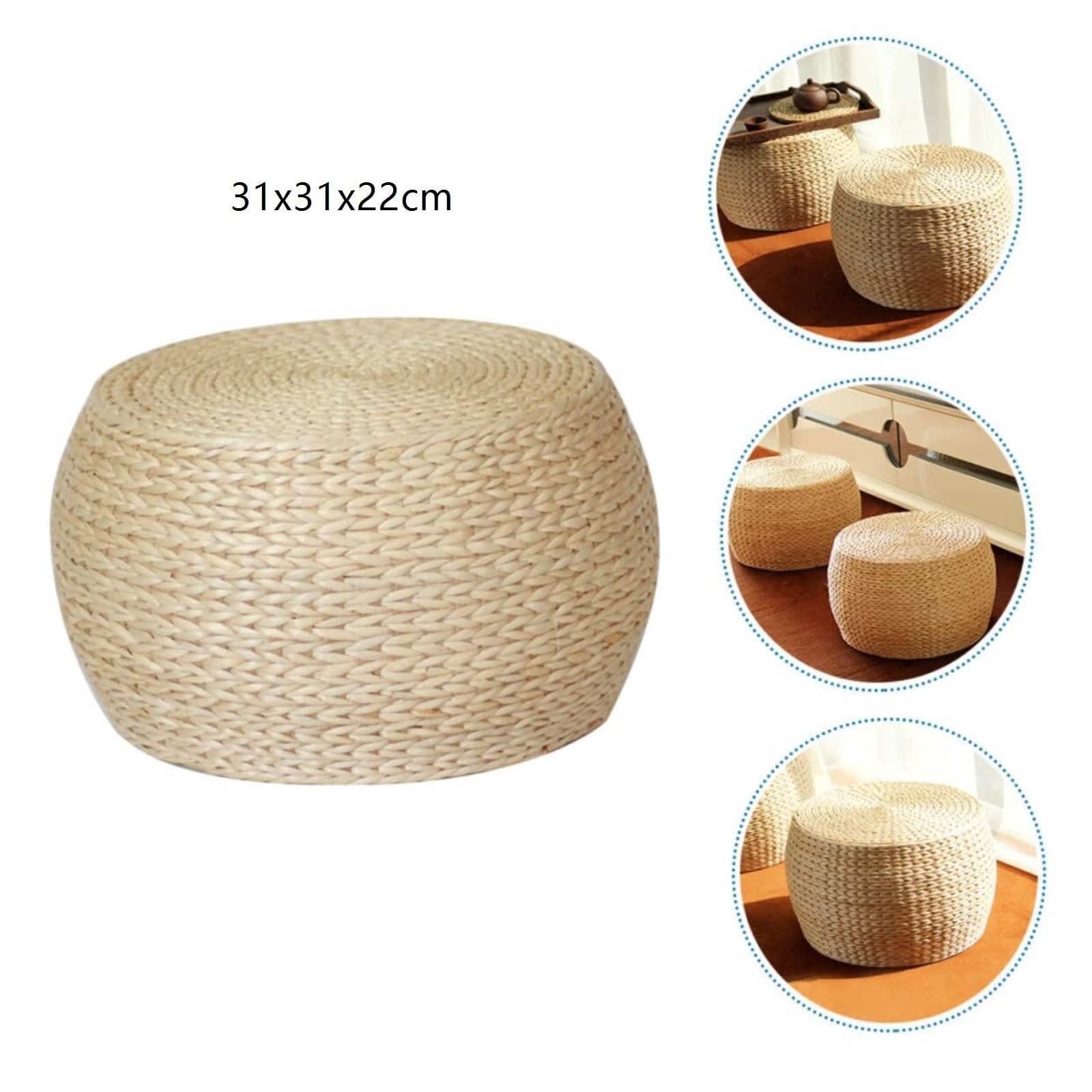 Ottomana Salón 1 Reposapiés De Ratán Antideslizante For Decoración del Hogar Asiento Extra