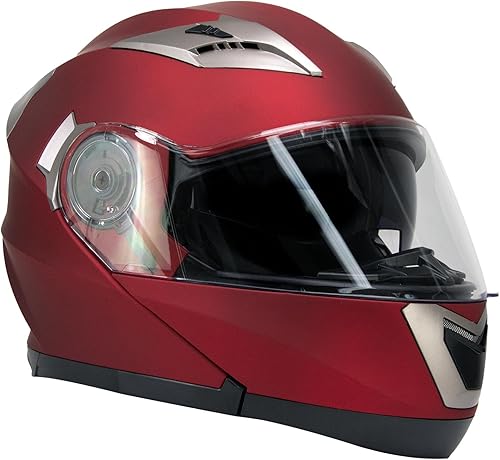 Cascos Milwaukee Helmets Avanzados Modulares de Cara Completa para Motociclistas con Visera Desmontable