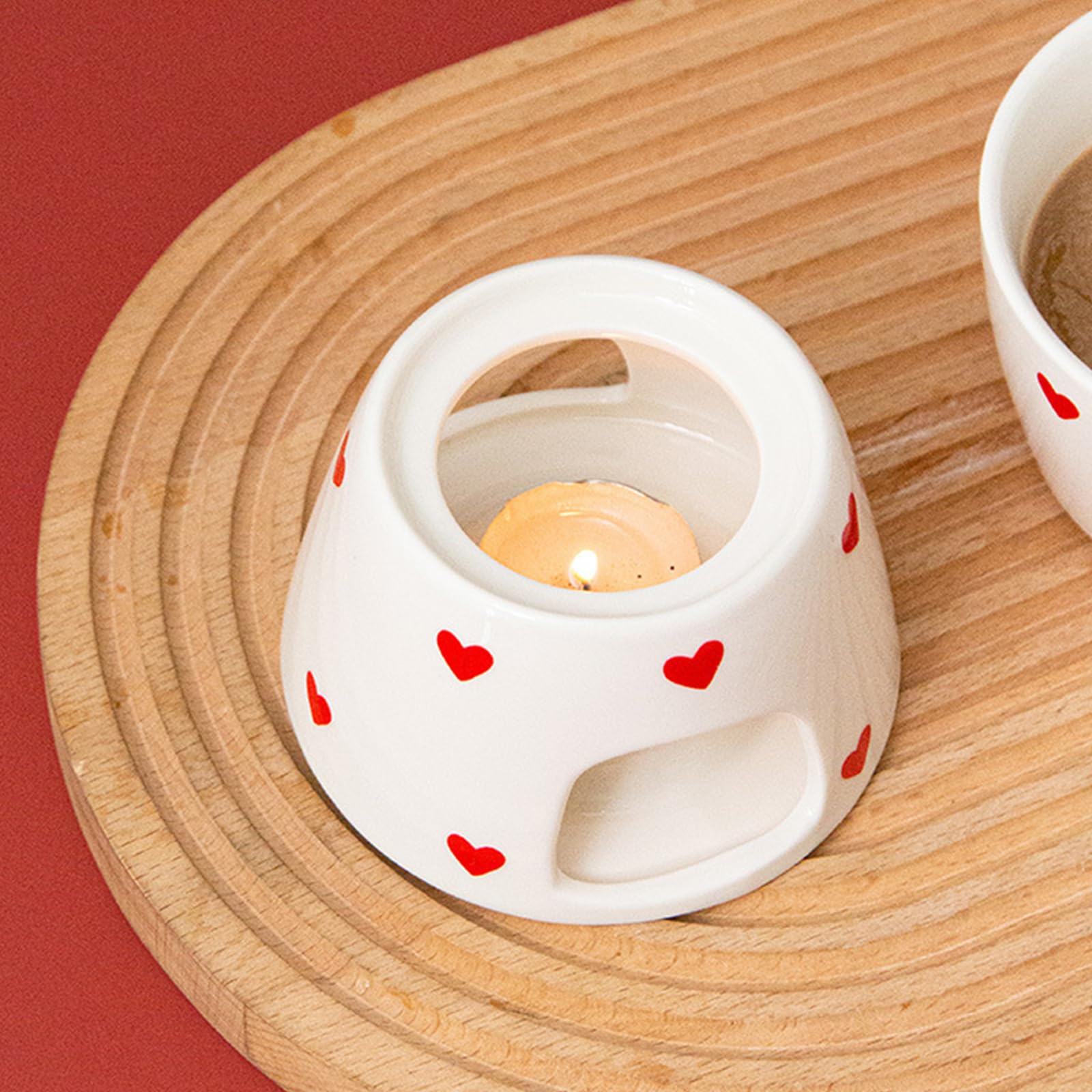 Tazza per sciogliere Cioccolato in Ceramica Resistente Calore per la Preparazione Dessert Fonduta capacità con distribuzione Uniforme del Calore Tazza per sciogliere Cioccolato