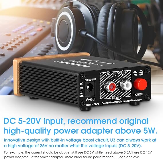 Douk Audio U3 Mini Class A Headphone Amplifier Stereo Headphone Amplifier (U3)