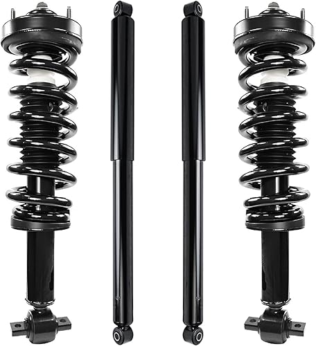 Miniatura 88 de Detroit Axle - Kit de amortiguadores de 4 puntales para Ford Escape 14-19, 2 puntales delanteros con resorte helicoidal 2 amortiguadores traseros