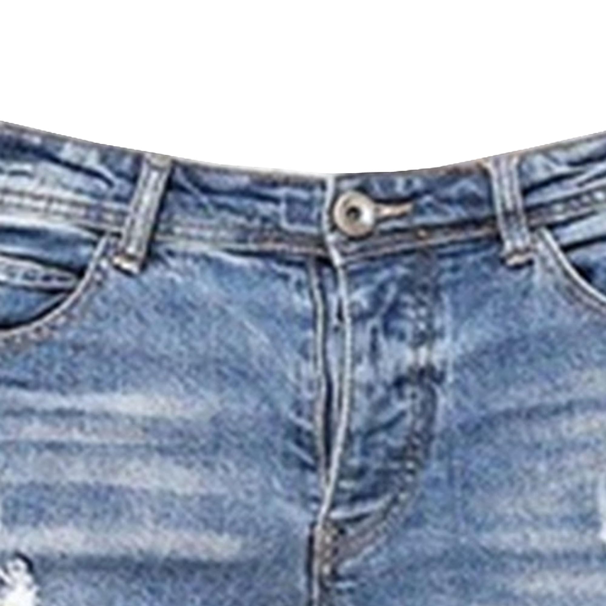 JEKE-DG Men's Ripped Slim Fit Jeans Skinny Stretch Straight Fit Denim Pants Distressed Destroyed Biker Trousers with Pocket (X-Large,Light Blue 1)