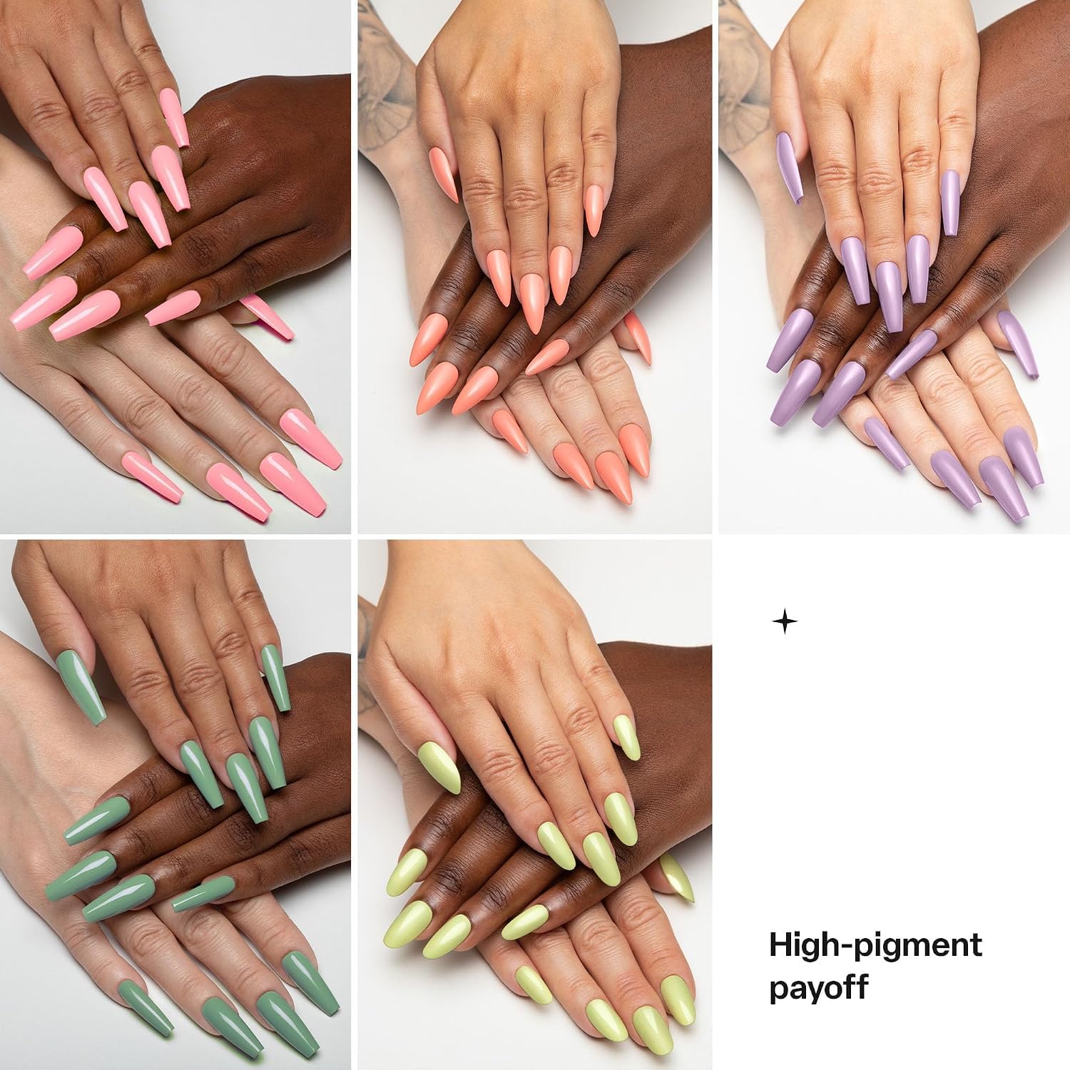 APRÉS Gel Couleur - Juego de combinación, 5 x 15 ml