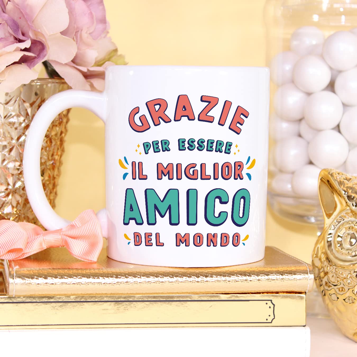 Mugffins Tazza Personalizzata In Ceramica Per NIPOTINA – 350 Ml – Scritta "You Are World's Best" In Inglese – Idea Regalo - 4