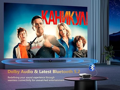 Miniatura 5 de GooDee Smart 4K Projector with 5G WIFI and Bluetooth, Built-in Apps, Dolby Audio, 800ANSI Outdoor Projector, 400" Zoom Home Theater Projector