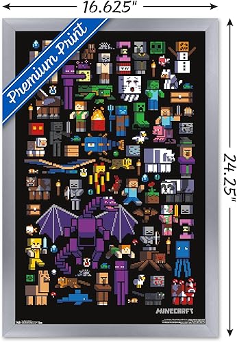 Vista 44 de Trends International póster de pared de Mobbery de Minecraft Paquete de póster y montaje