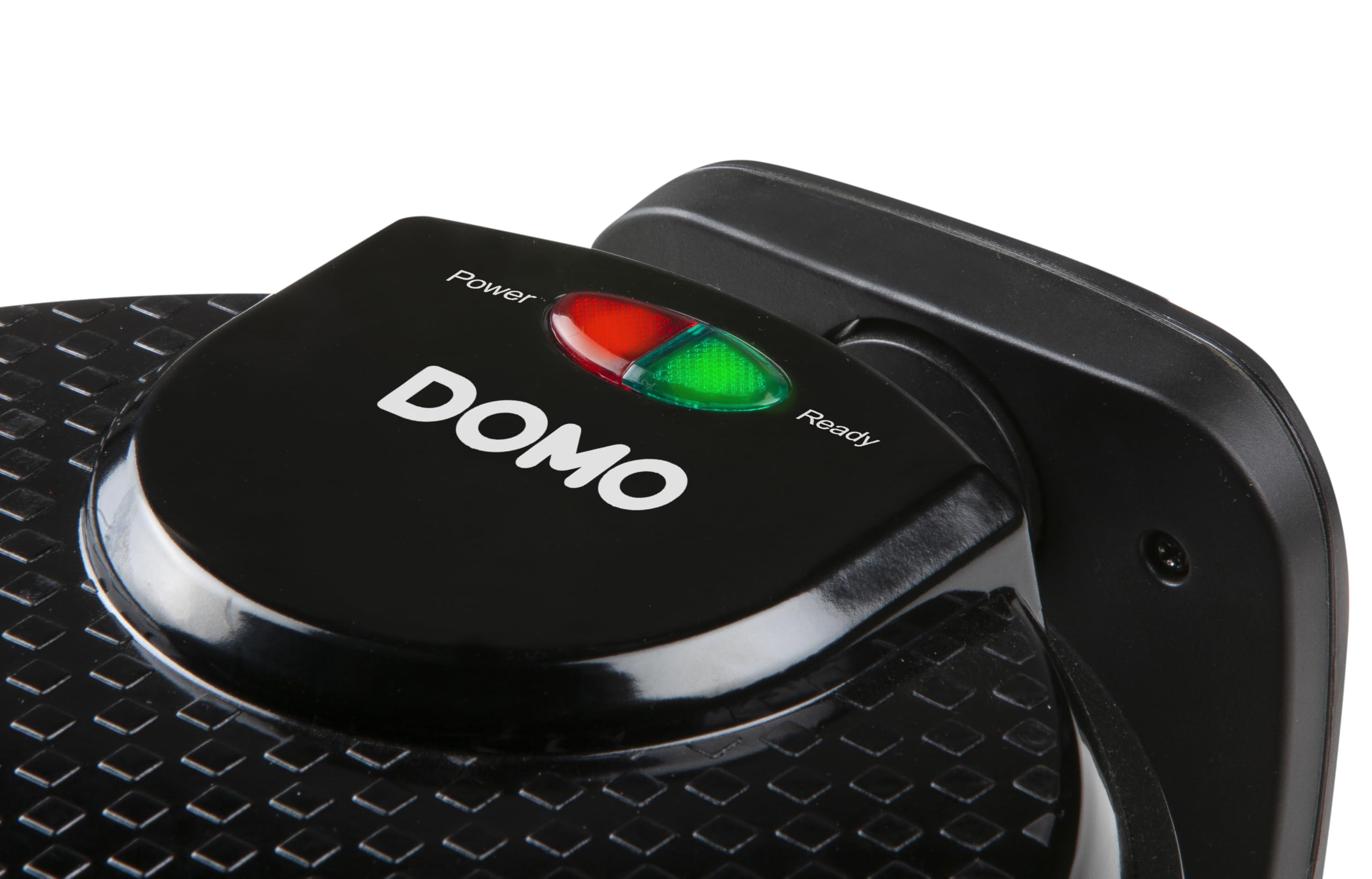 DOMO DO9223W - Gofrera antiadherente, 1 unidad, color negro