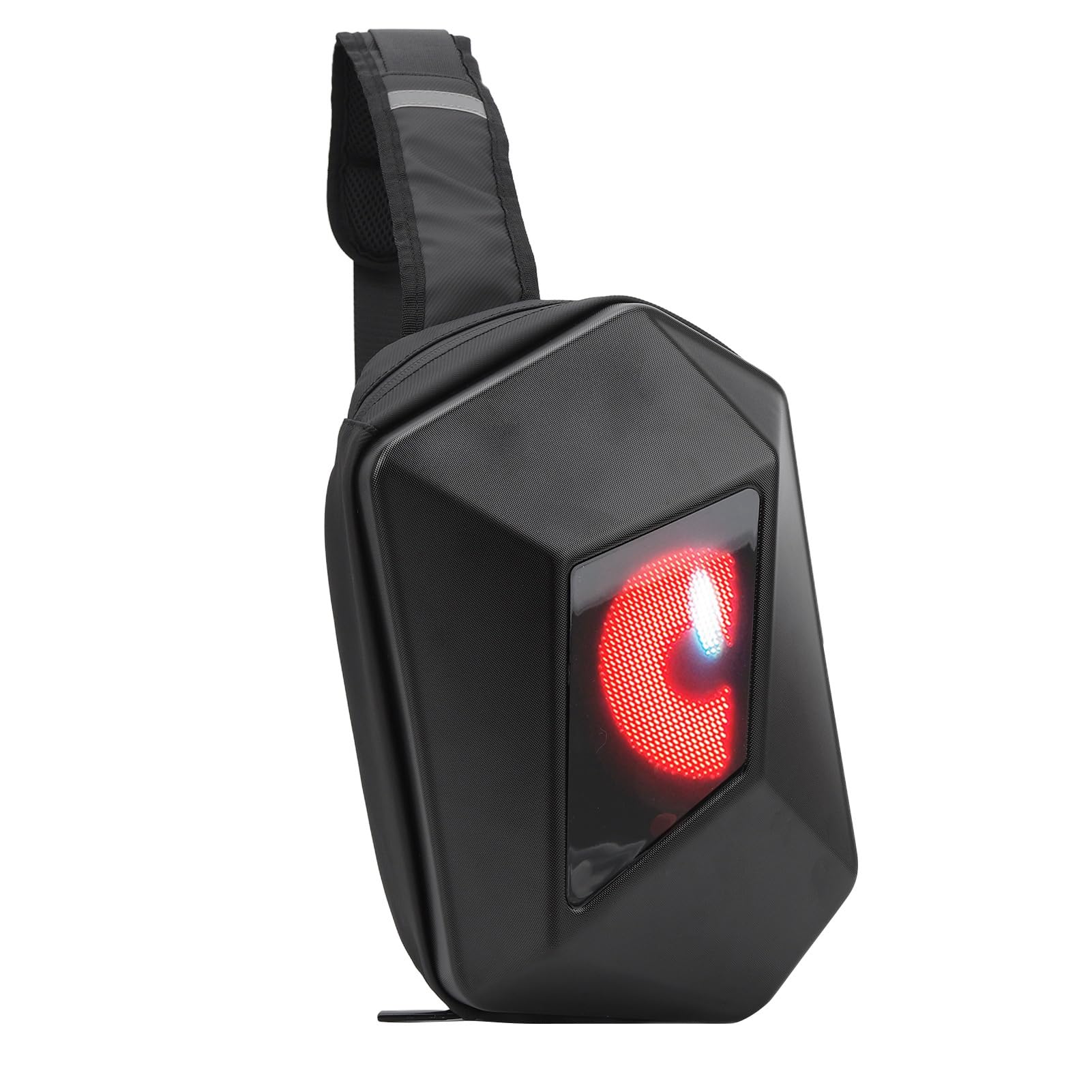 Ausla Plecak z wyświetlaczem LED, wodoodporny plecak USB 5 V LED z regulowanym paskiem na ramię, do podróży, sterowanie za pomocą aplikacji na telefon komórkowy, #311