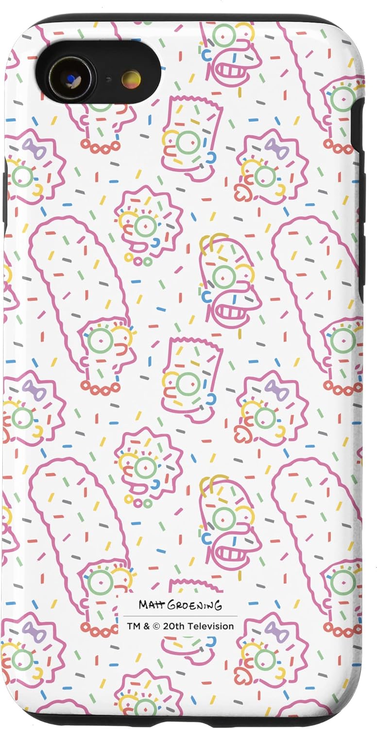 The Simpsons Family Rainbow Sprinkles Case for iPhone SE (2020) / 7 / 8