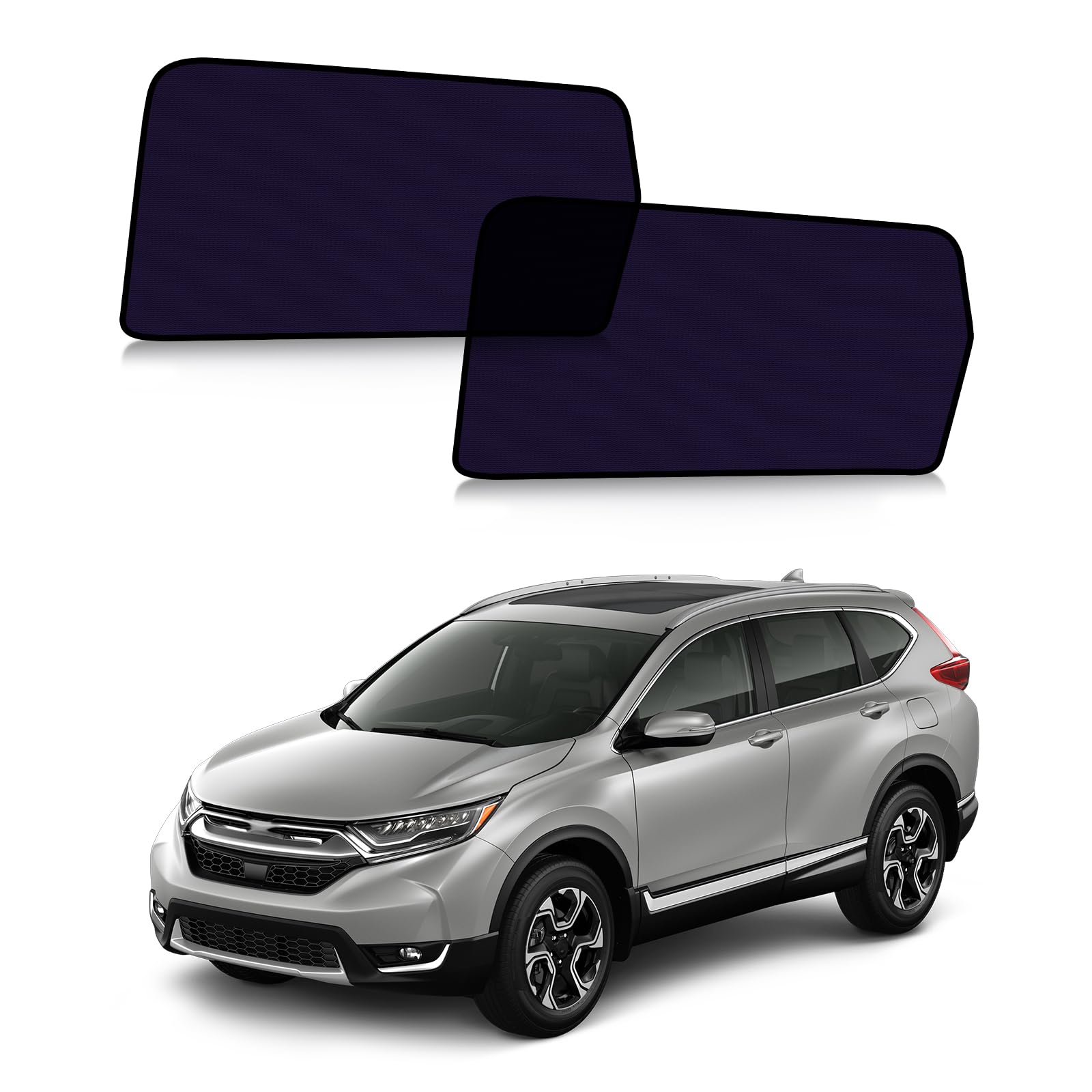 CRV Window Shades 2017-2022, 2PCS Static Cling Sun Shades