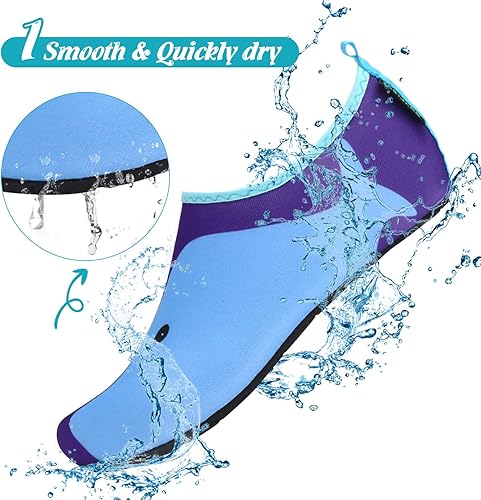 Miniatura 2 de Zapatos de agua para hombre y mujer, secado rápido, para playa, piscina, buceo, surf, deportes acuáticos, caminar, yoga