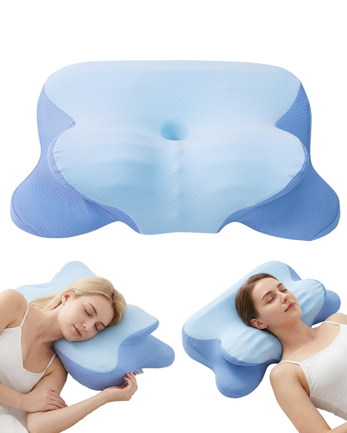 Cervical Neck Pillow for Sleeping Ergonomic Contour Memory Foam Pillow for Neck Pain Relief Neck Pillow for Back