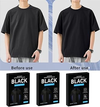 2026 Color Restore Tablets, Black Fabric Dye Tablets for Clothes, Fabric Color Reviver for Black Clothes fors Cotton Wool T-Shirts Shoes Pants Sweaters Arts Crafts Home Travel Laundry,10pcs/box (1box)
