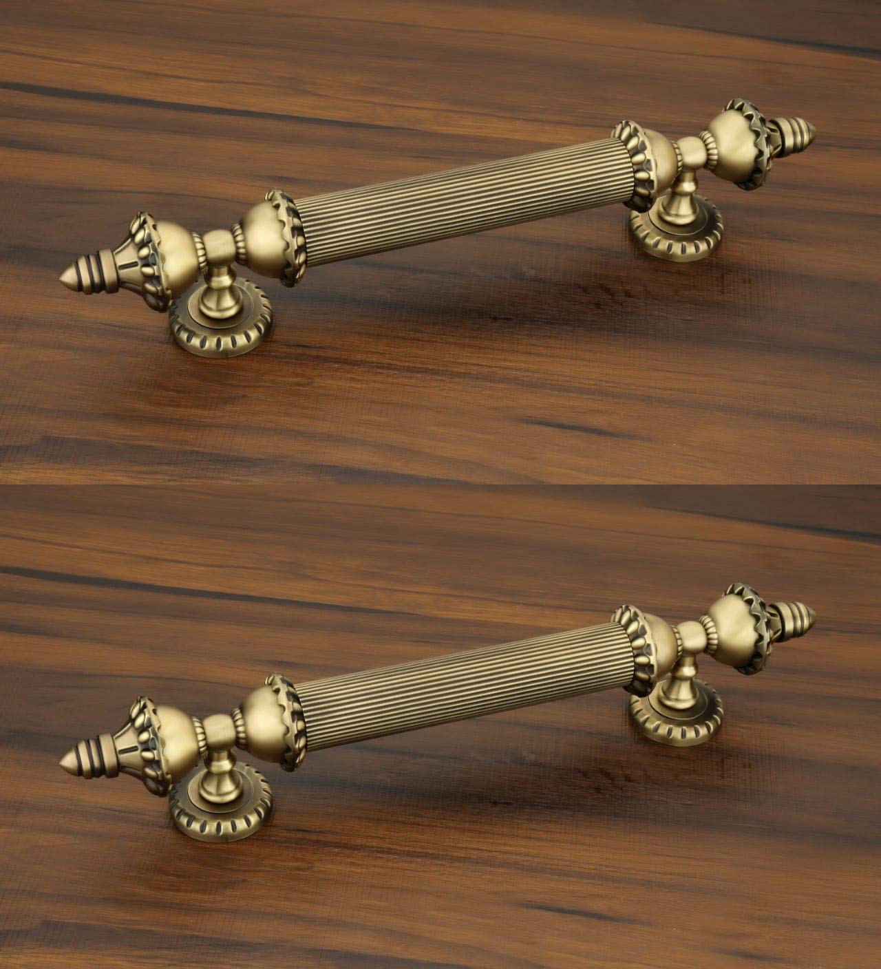 Indeed Antique Finish Brass Door Handle Set for Home,12 Inch (Pack of 2) (Design 6) (B082YZP65Y) Amazon Price History, Amazon Price Tracker