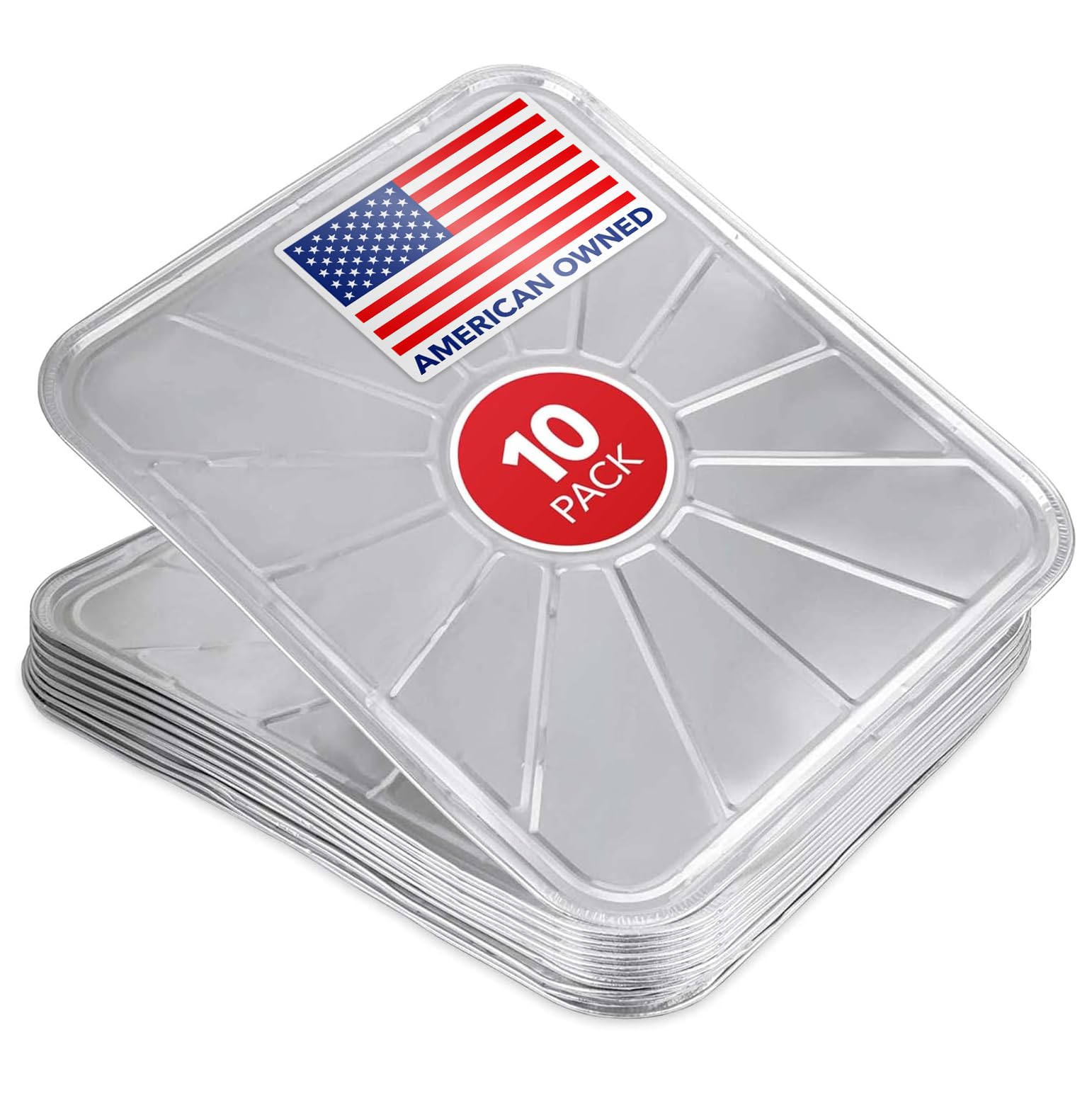 Disposable Foil Oven Liners (10 Pack) Oven Liners for Bottom of Electric Oven and Gas Oven - Reusable Oven Drip Pan Tray for Cooking and Baking - 18.5" x15.5”