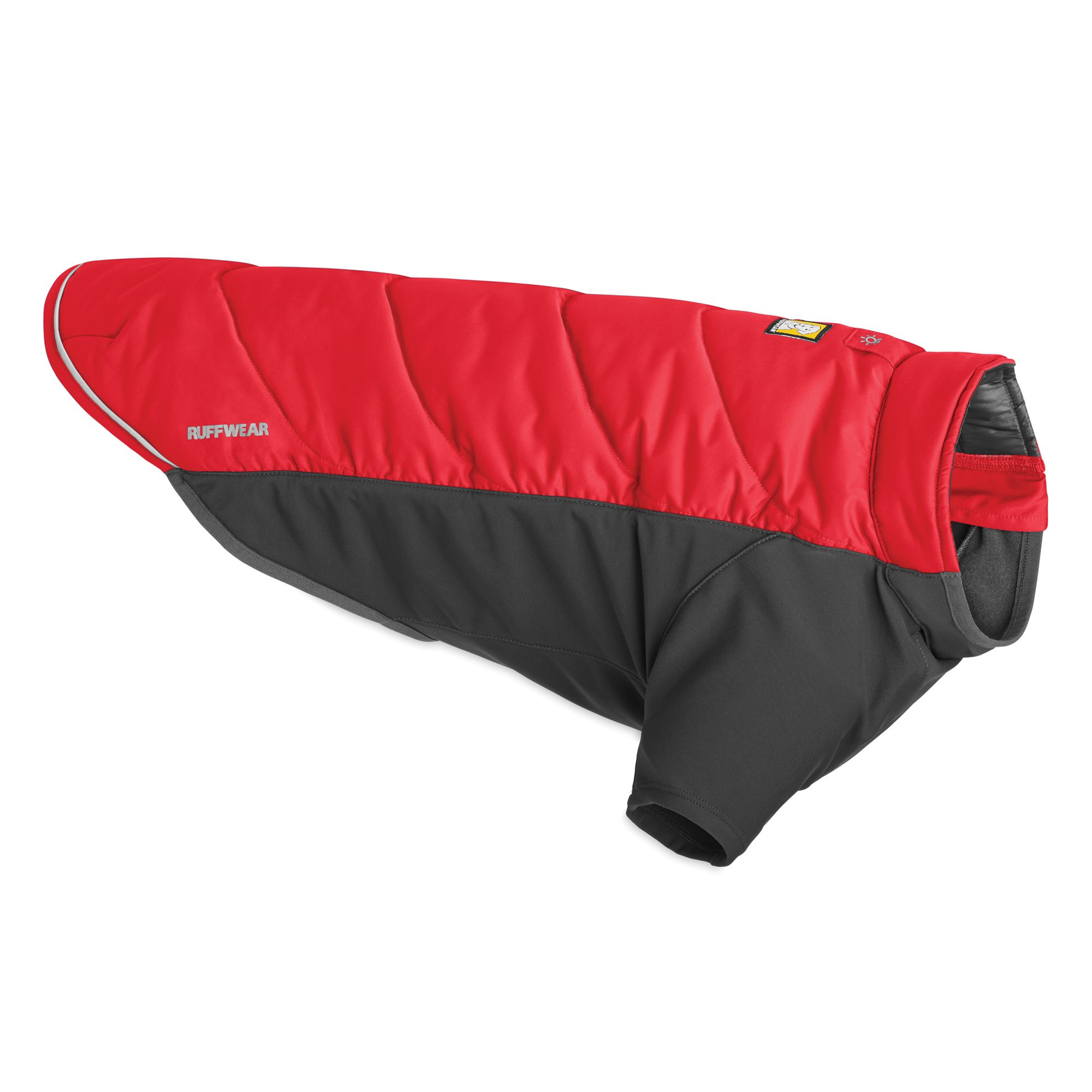 Ruffwear Insulated Dog Jacket with Fleece Lining, Wind and Water Resistant, Miniature Breeds, Size: XX-Small, Red Currant, Powder Hound, 0570-615S2
