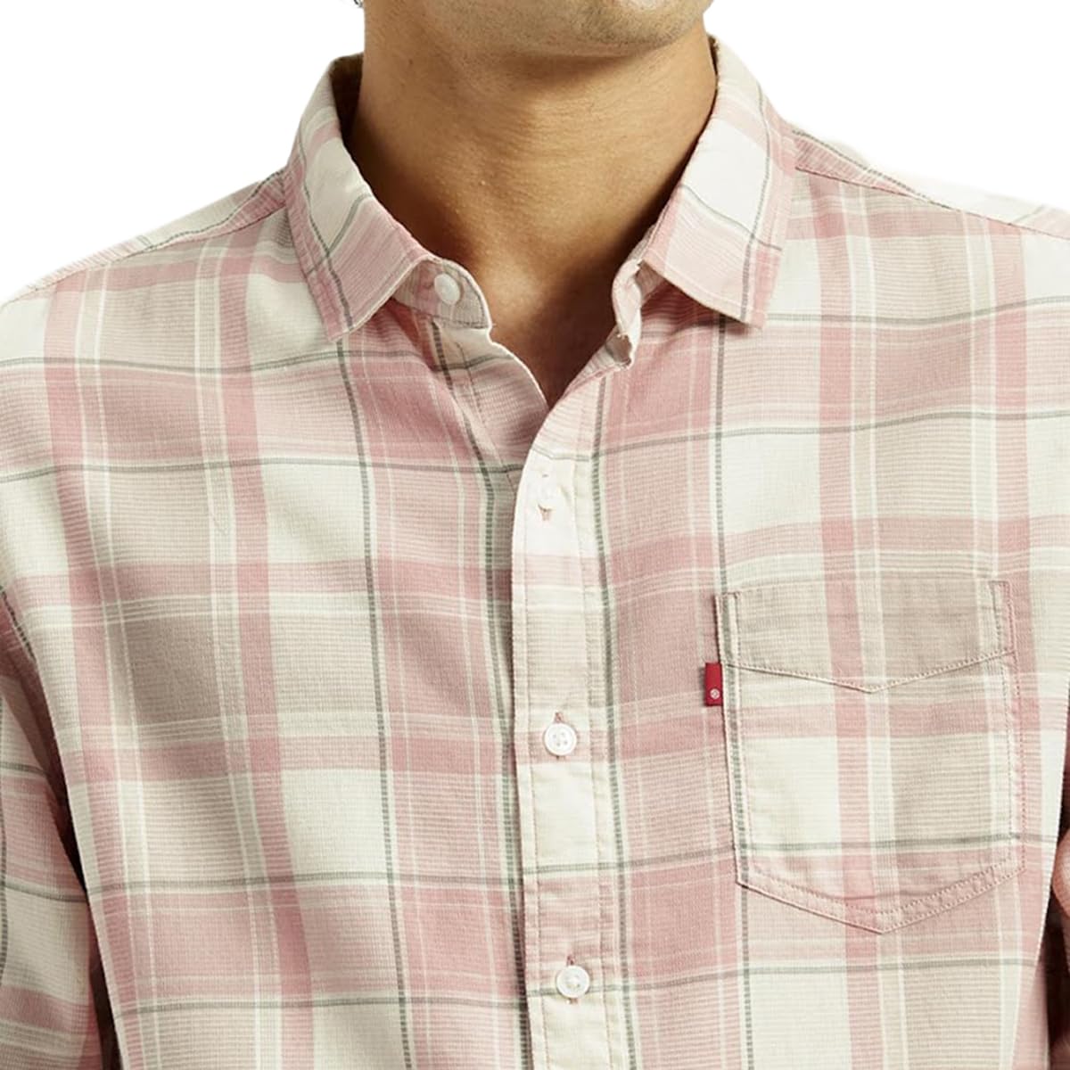 Levi's Men's Slim Fit Shirt (32907-0535_Rose - Image 5 thumbnail