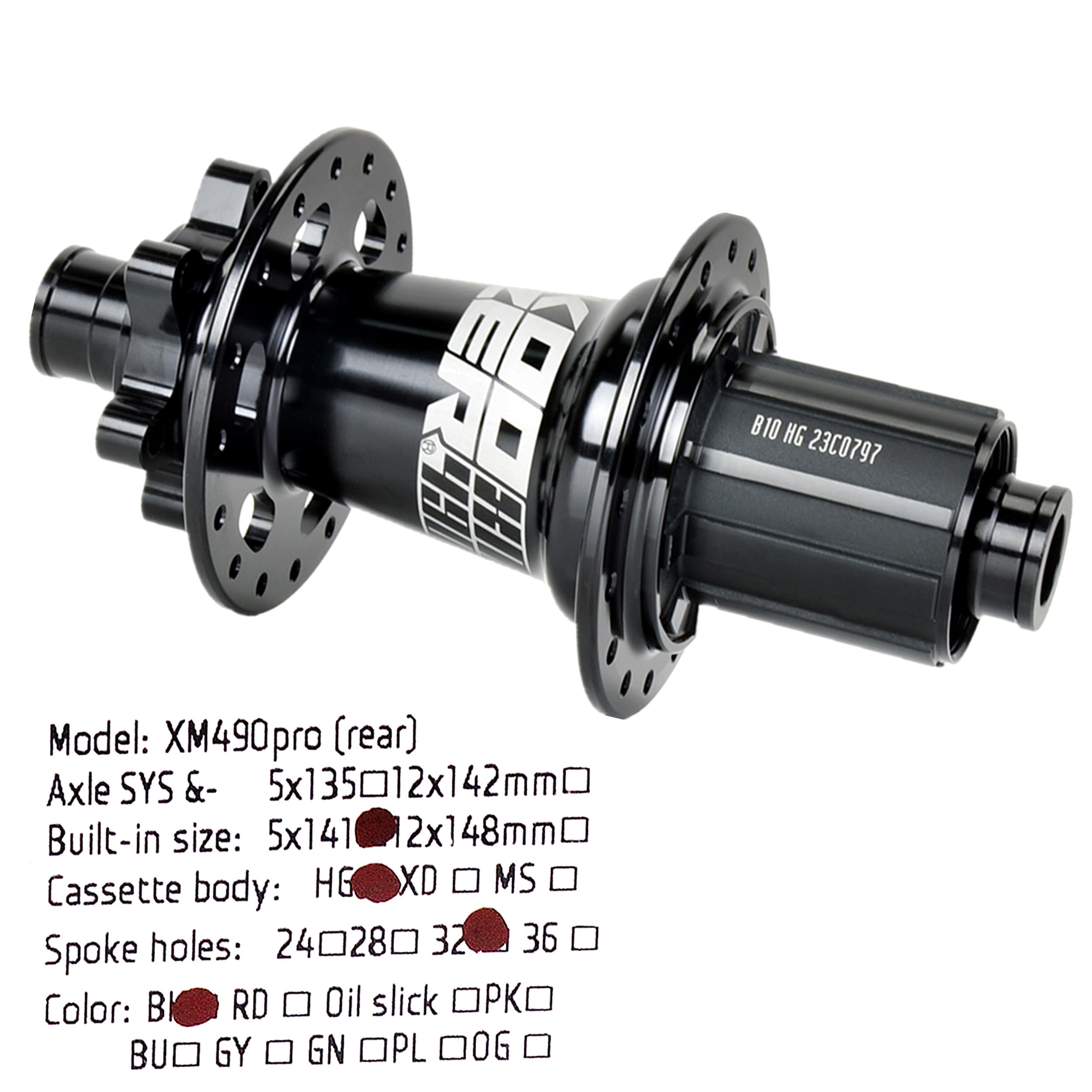 Mountain Bike Axle Non Boost Axle Size Rotor MTB Axle 135/141/144