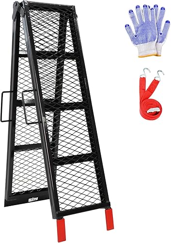 Miniatura 1 de BEJONI Rampa de carga de acero de 80 pulgadas, capacidad de 800 libras, rampa portátil para motocicleta, rampa plegable para camioneta de camioneta,