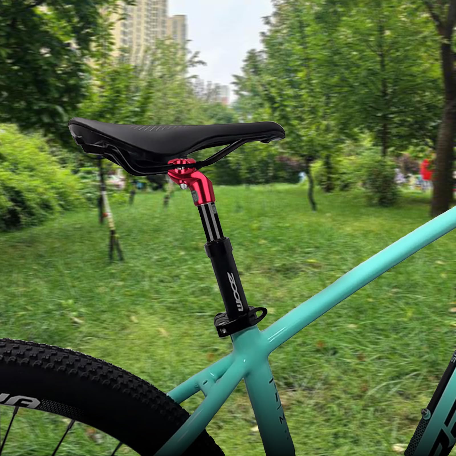 Tige de Selle à Suspension pour vélo, Tige de Selle à Ressort, Alliage d'aluminium, diamètre 27,2 mm/30,8 mm/30,9 mm/31,6 mm, Convient aux vélos électriques, VTT, vélos de Ville